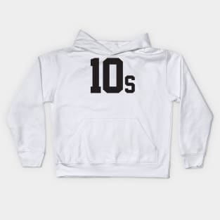 10s Tennis Player Logo by CoVA Tennis Kids Hoodie